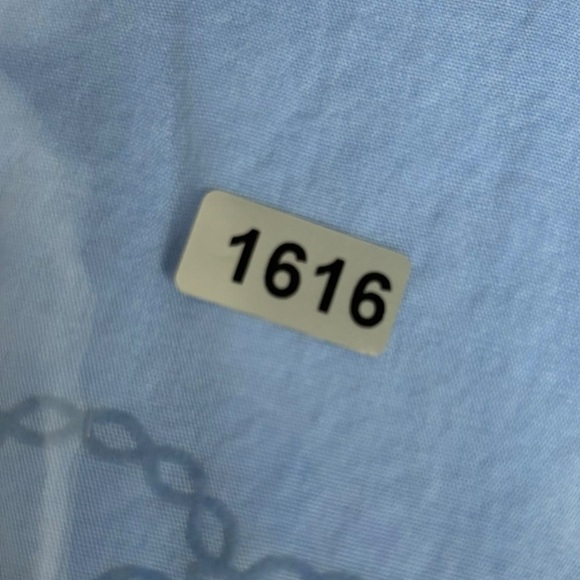 Zara Light Blue Eyelet Floral Mini Dress Long Sleeve Size Medium - Picture 13 of 13